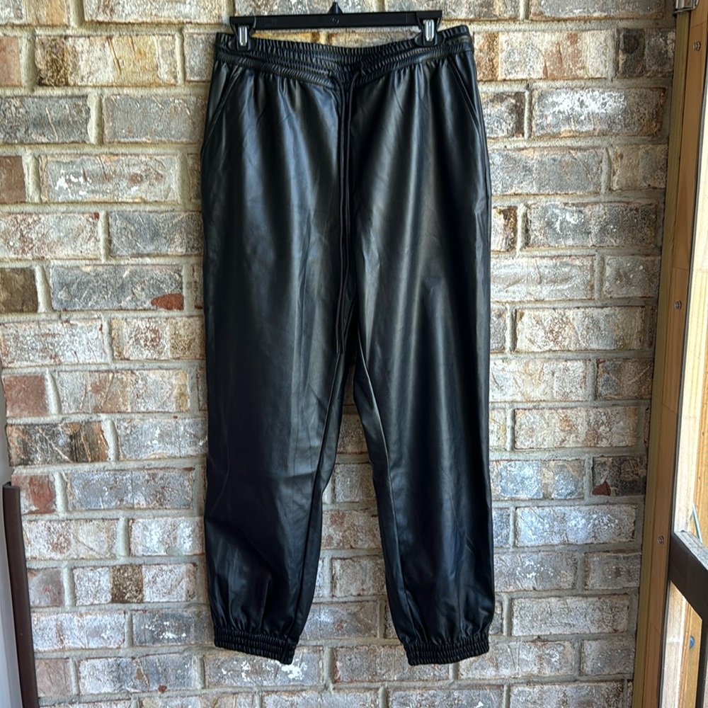 A new day fully lined “leather” like joggers